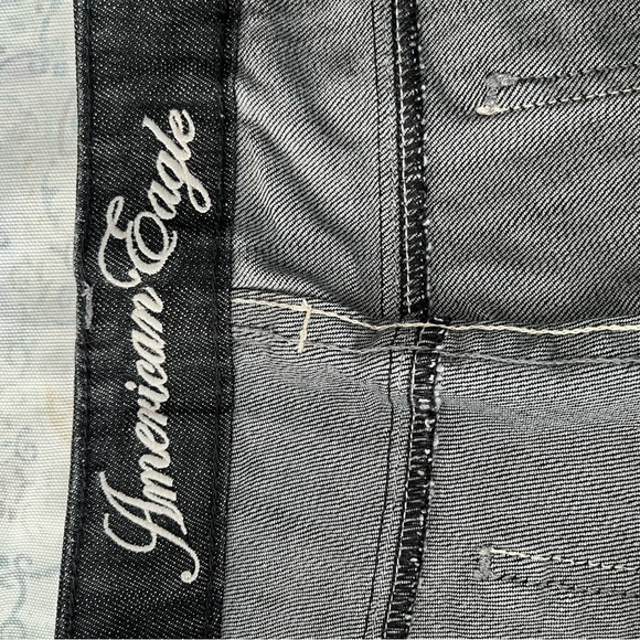 American Eagle Outfitters Black Straight Leg Jeans - Picture 7 of 11